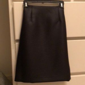 Black knee length skirt